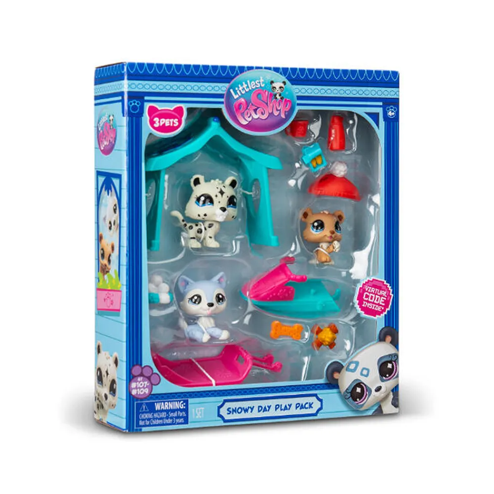 Littlest Pet Shop Fidgets Og Småleker> - LPS Snowy Day Playpack