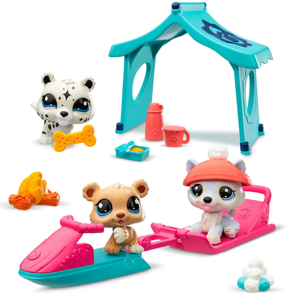 Littlest Pet Shop Fidgets Og Småleker> - LPS Snowy Day Playpack