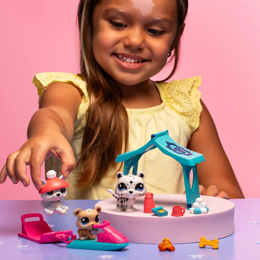 Littlest Pet Shop Fidgets Og Småleker> - LPS Snowy Day Playpack