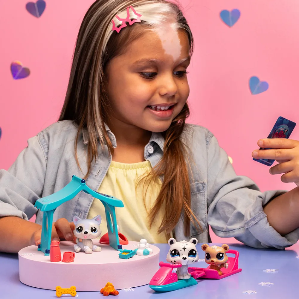 Littlest Pet Shop Fidgets Og Småleker> - LPS Snowy Day Playpack
