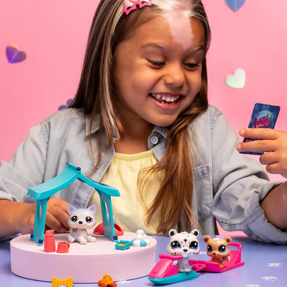 Littlest Pet Shop Fidgets Og Småleker> - LPS Snowy Day Playpack