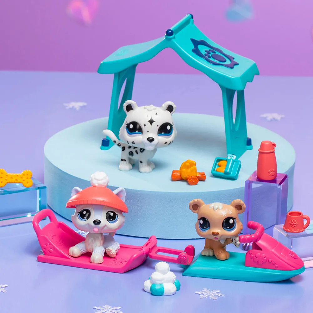 Littlest Pet Shop Fidgets Og Småleker> - LPS Snowy Day Playpack
