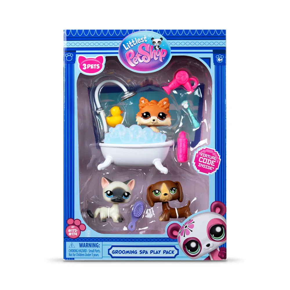 Littlest Pet Shop Fidgets Og Småleker>Grooming Spa Play Pack