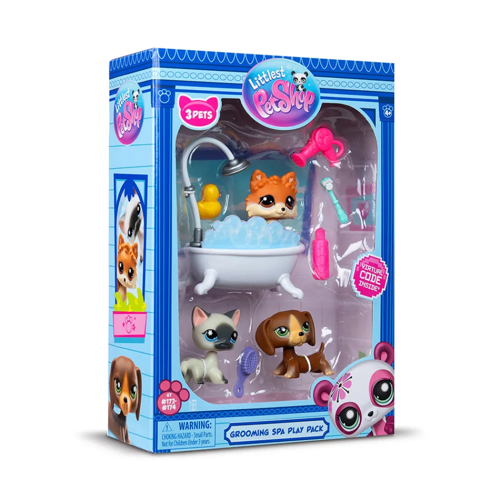 Littlest Pet Shop Fidgets Og Småleker>Grooming Spa Play Pack