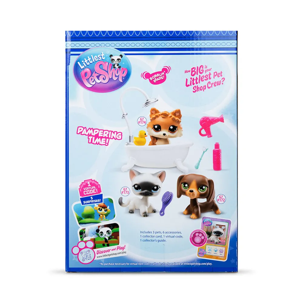 Littlest Pet Shop Fidgets Og Småleker>Grooming Spa Play Pack