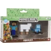 Minecraft Actionfigurer>3D Toppeez 3-pk