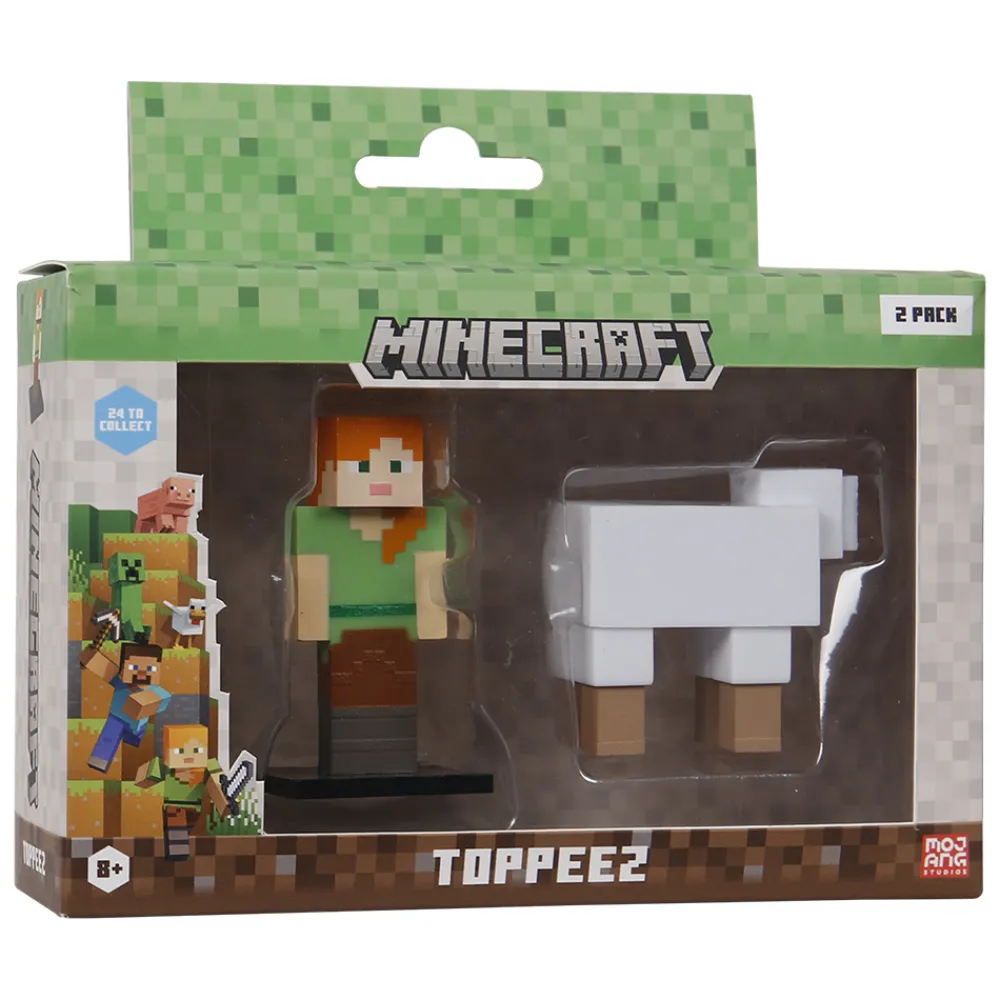 Minecraft Actionfigurer>3D Toppeez 2-pk