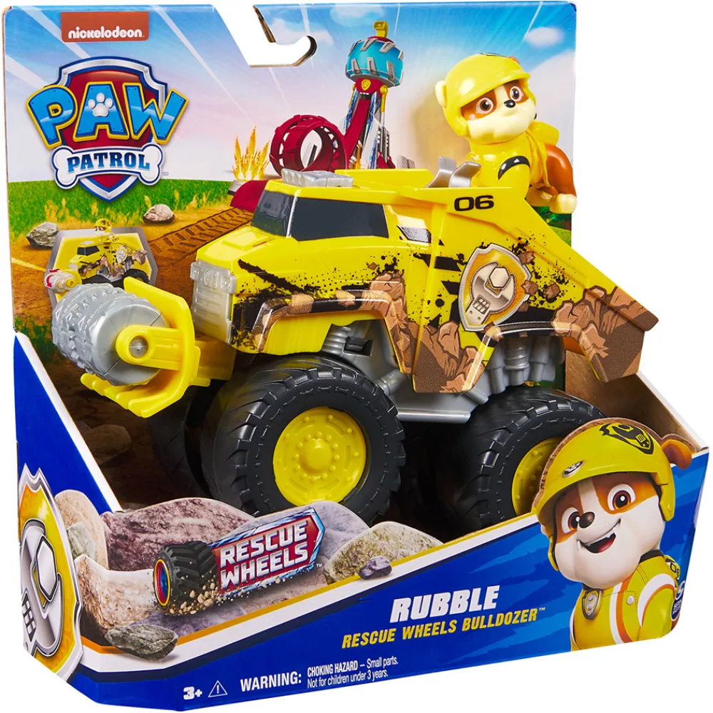 Paw Patrol Lekebiler | Paw Patrol>Rescue Wheels Themed Vehicles - Rubble