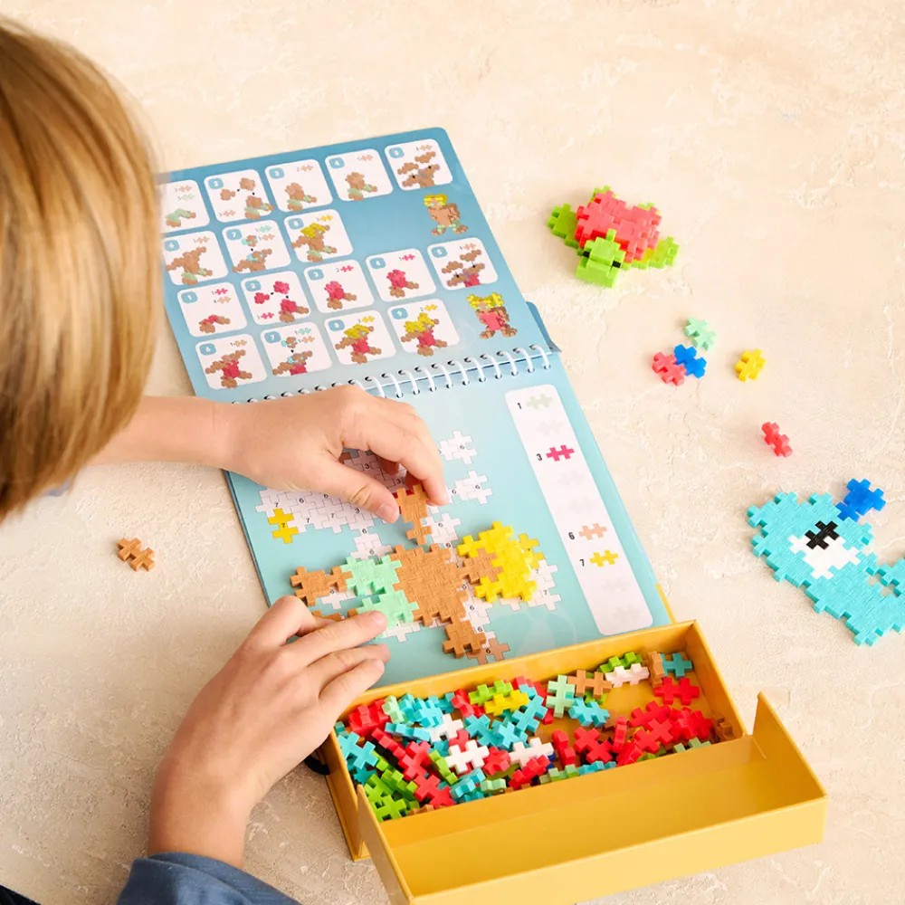 Plus-Plus Vitenskap Og Byggesett>Activity Pad – Ocean and Beach