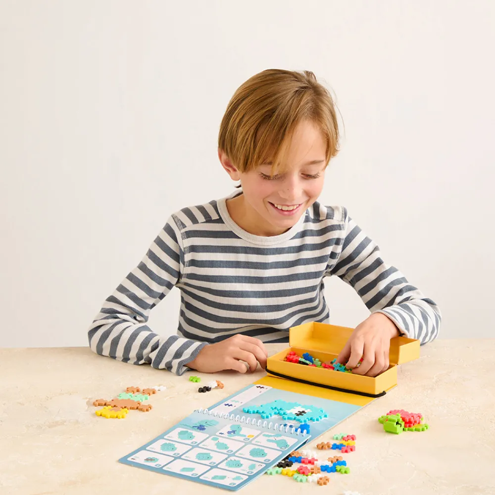 Plus-Plus Vitenskap Og Byggesett>Activity Pad – Ocean and Beach