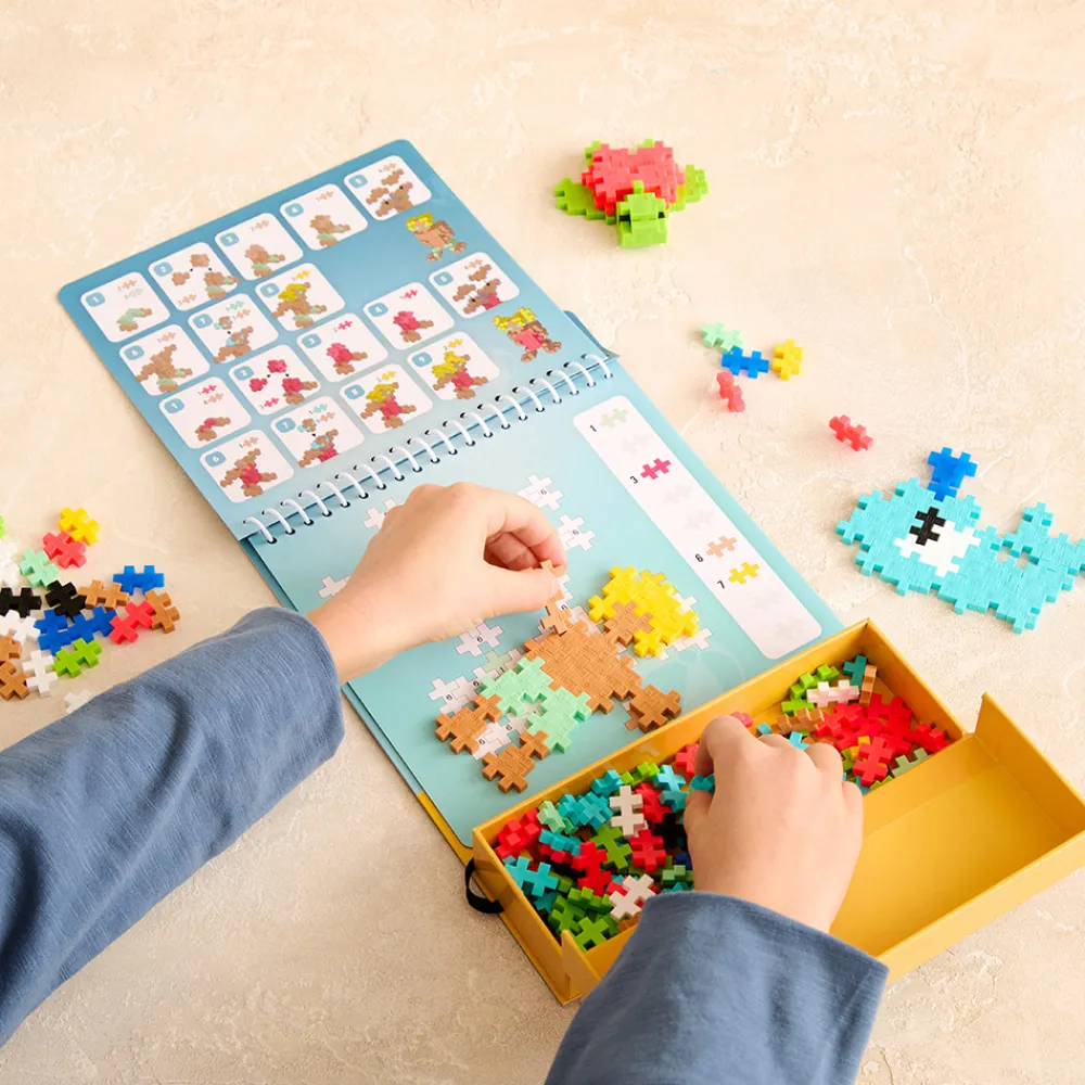 Plus-Plus Vitenskap Og Byggesett>Activity Pad – Ocean and Beach