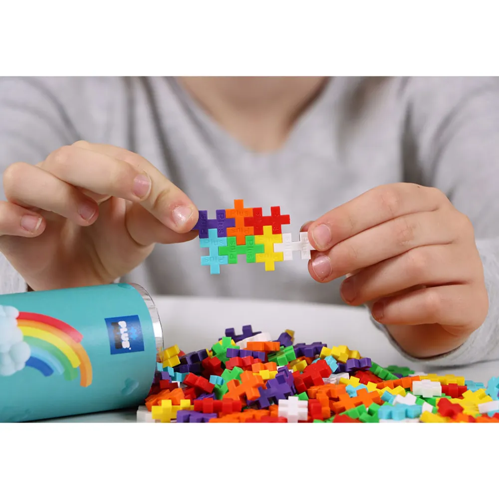 Plus-Plus Vitenskap Og Byggesett>Rainbow mix 100 brikker