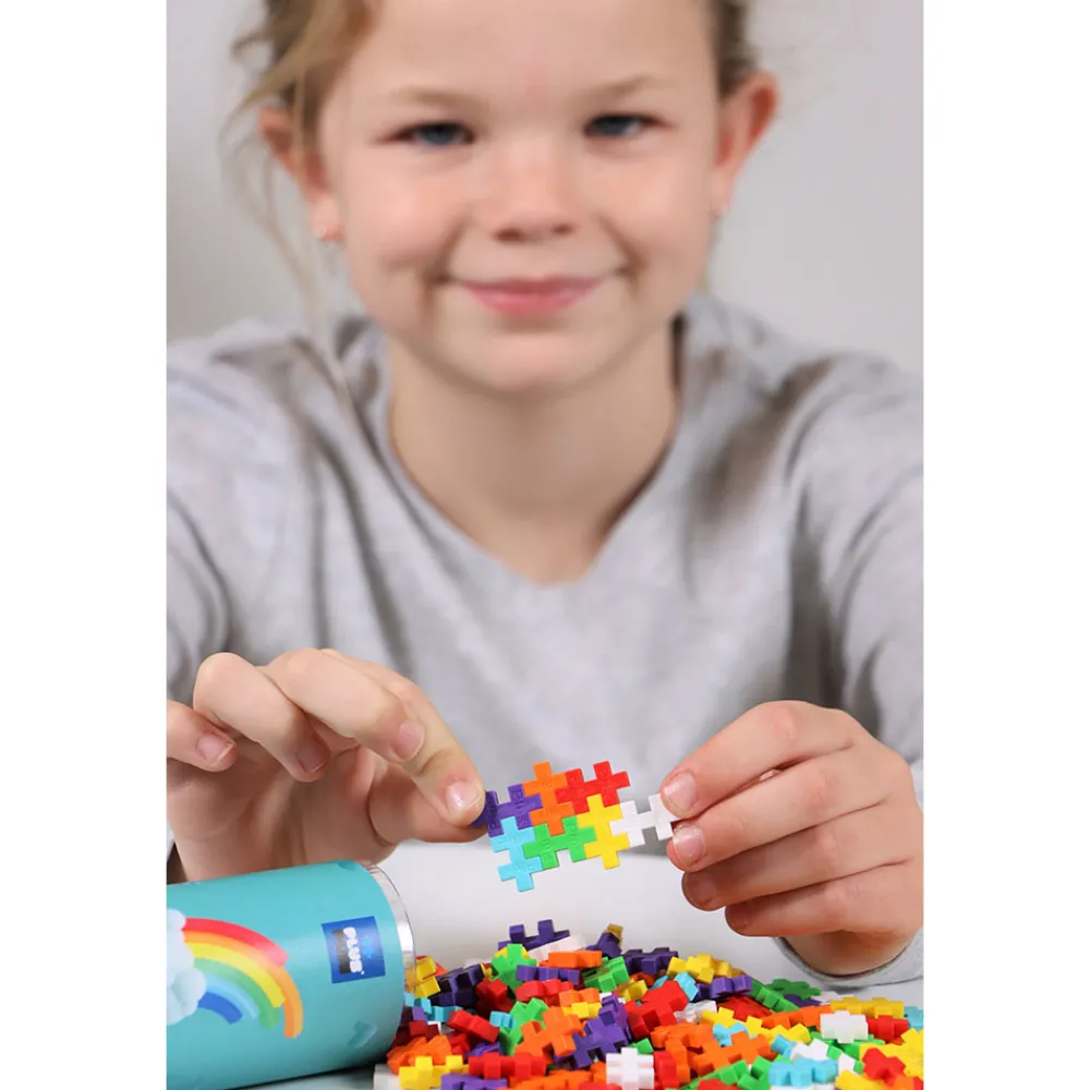 Plus-Plus Vitenskap Og Byggesett>Rainbow mix 100 brikker
