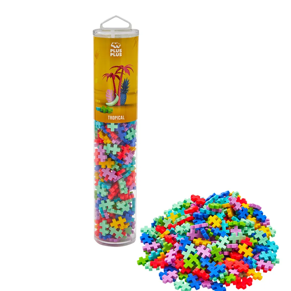Plus-Plus Vitenskap Og Byggesett>Tropical mix 240 brikker