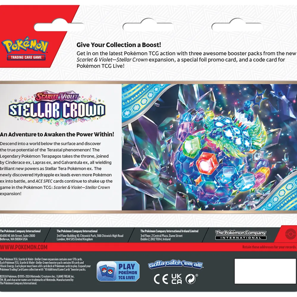 Pokémon Samlekort Og Spillkort | Pokemon>Pokemon 3P Blister Scarlet & Violet - Stellar Crown