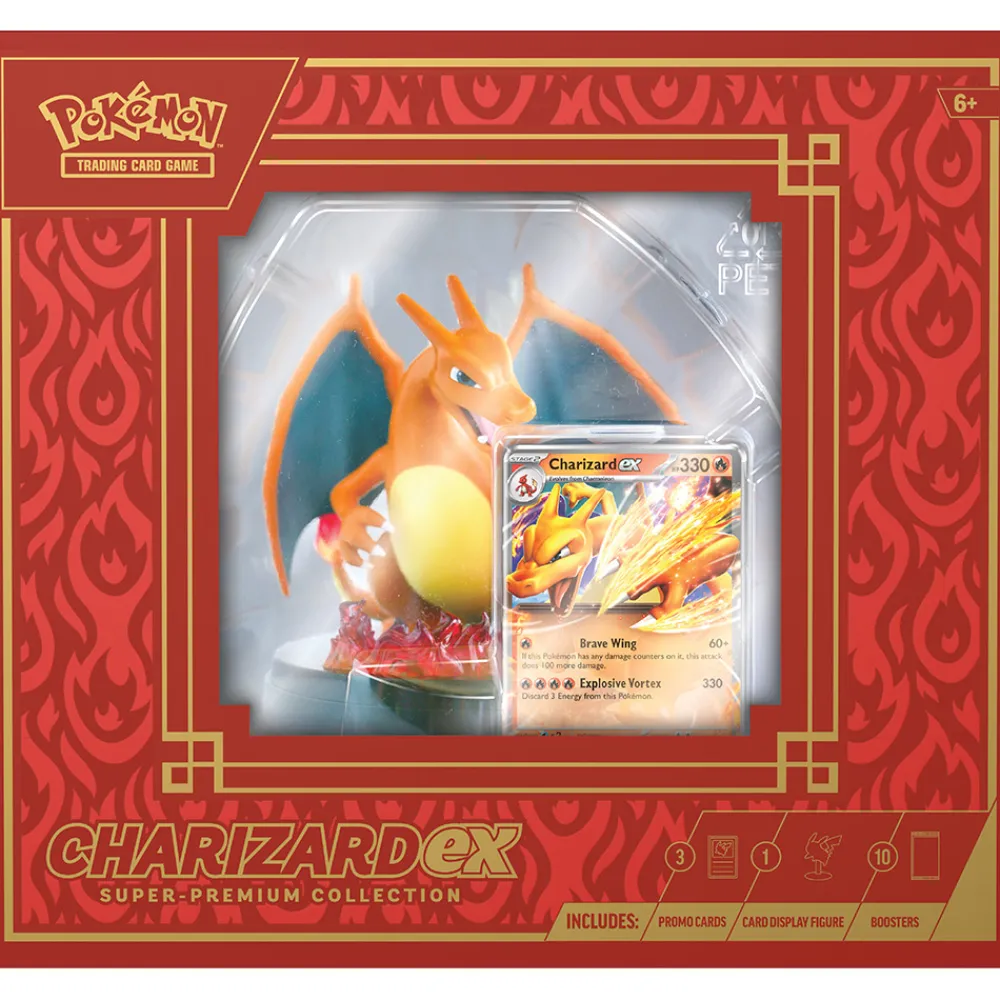 Pokémon Samlekort Og Spillkort | Actionfigurer>Pokemon Super Premium Coll Box Charizard