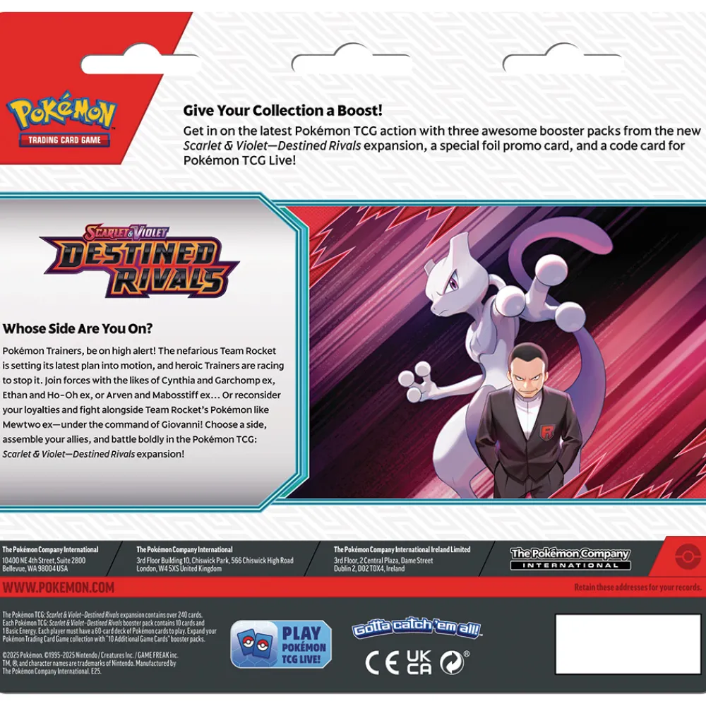 Pokémon Samlekort Og Spillkort | Pokemon>TCG: Scarlet & Violet—Destined Rivals 3P Blister