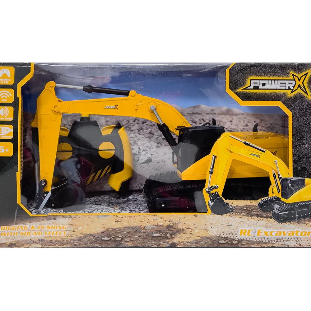 PowerX Tekniske Leker | Lastebil, Gravemaskin Og Traktor>RC Excavator