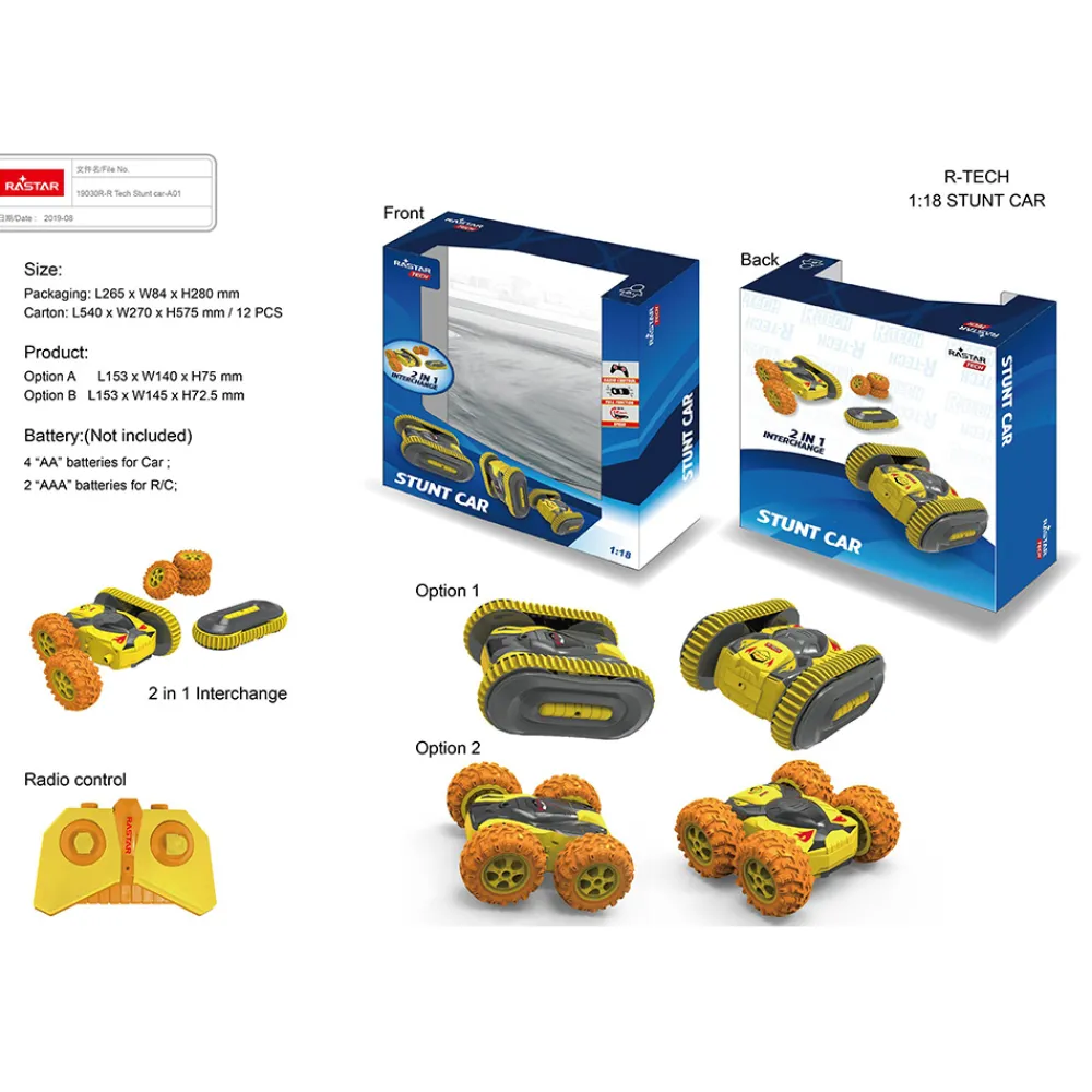 Rastar Tekniske Leker | Radiostyrt Bil Og Baner>R/C Stunt Car
