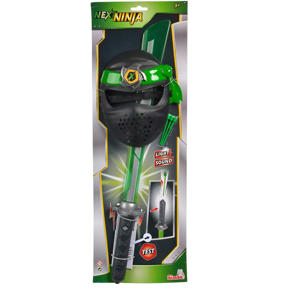 Simba Toys Tilbehør Og Dekor>Ninjasverd og maske - Grønn