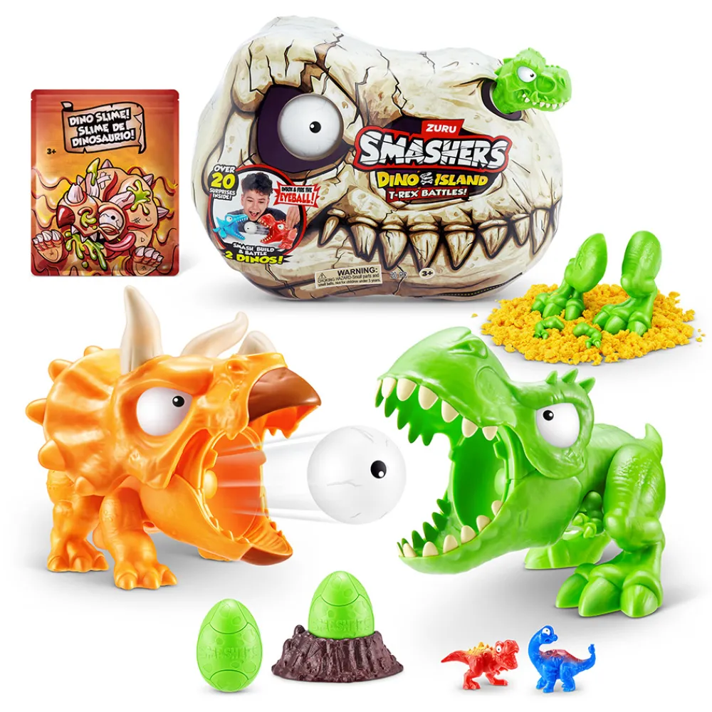 Smashers Dinosaurer>Dino Island T-Rex Battles Mini