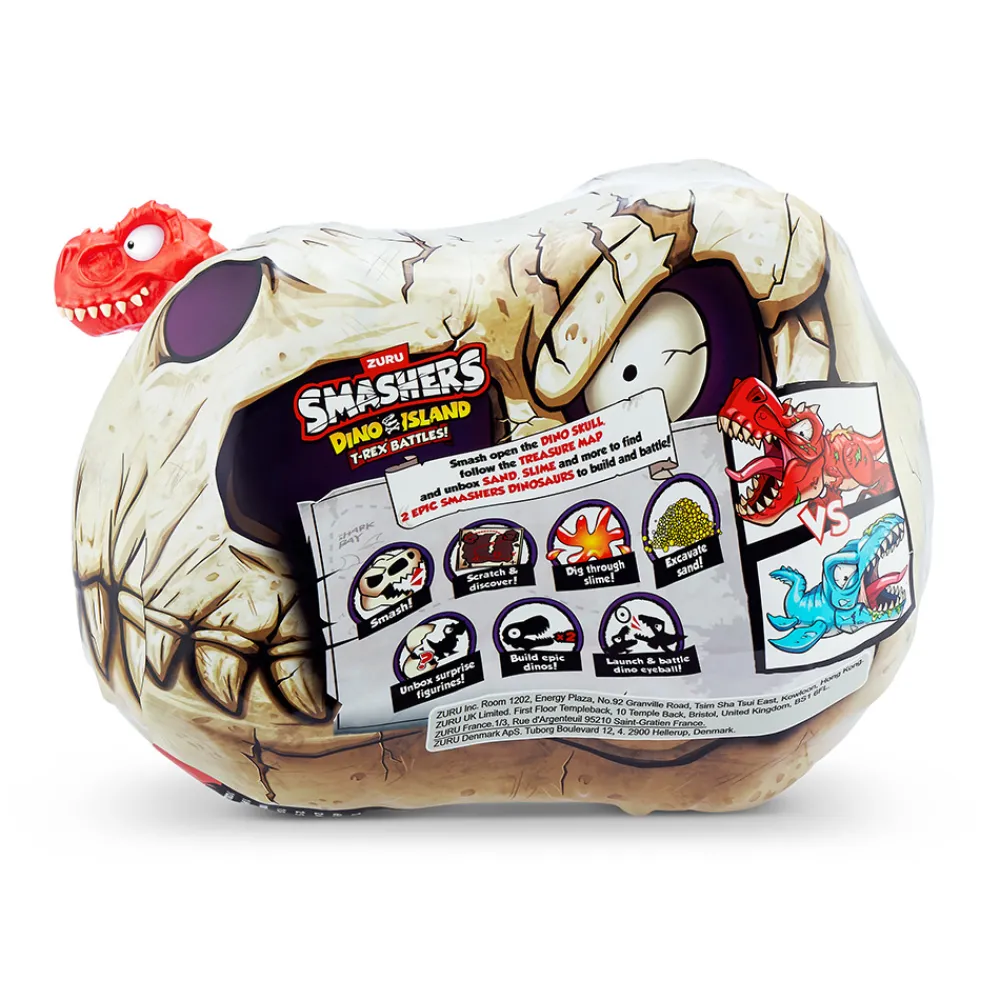Smashers Dinosaurer>Dino Island T-Rex Battles Mini