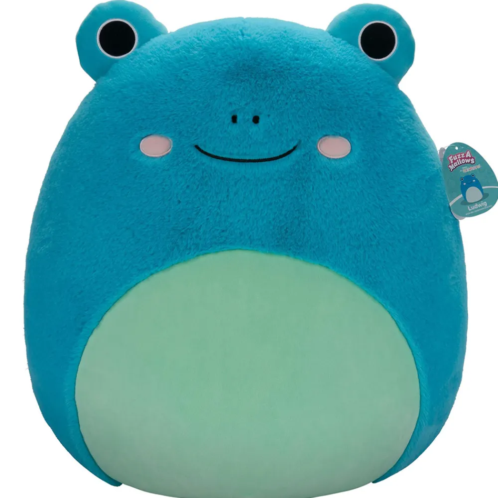 Squishmallows Squishmallows>50 cm Fuzz A Mallows Ludwig the Frog