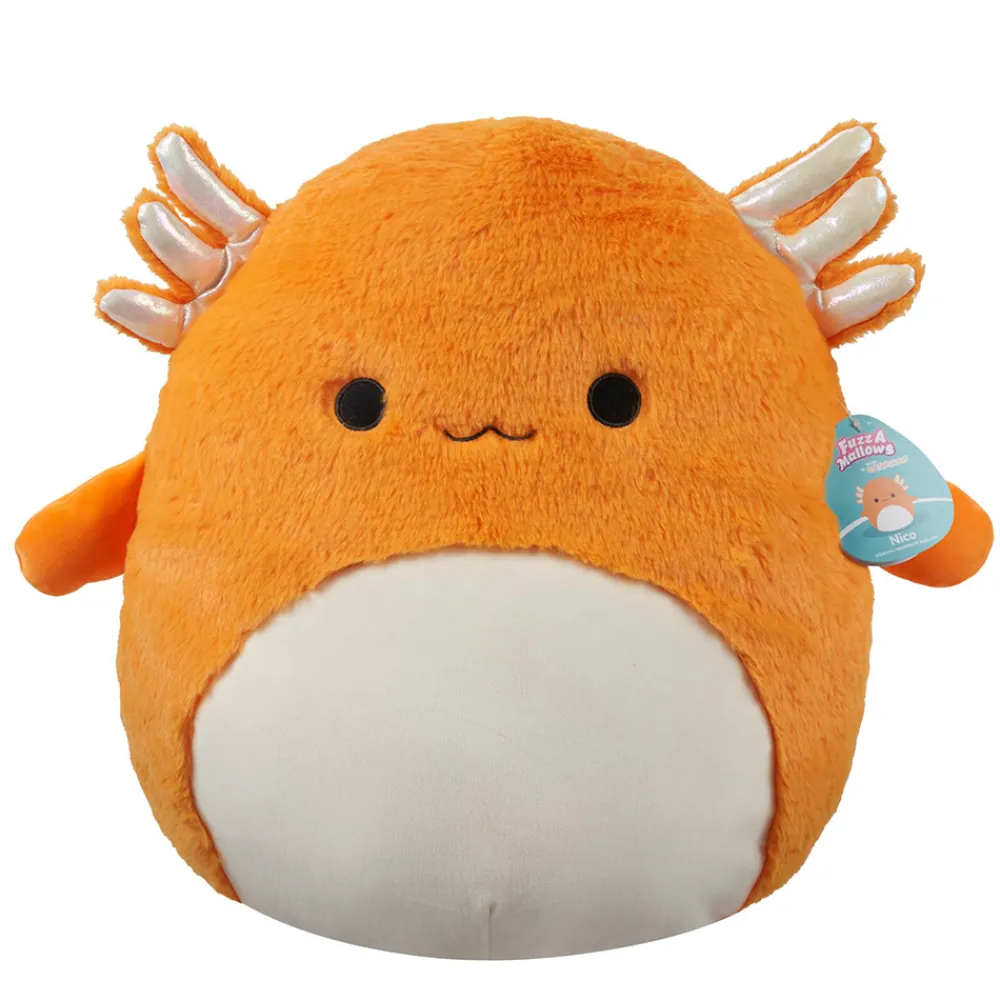 Squishmallows Squishmallows>40 cm Fuzz A Mallows Nico the Axolotl