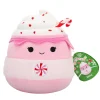 Squishmallows Squishmallows>19 cm Holiday Ethel the Peppermint Latte