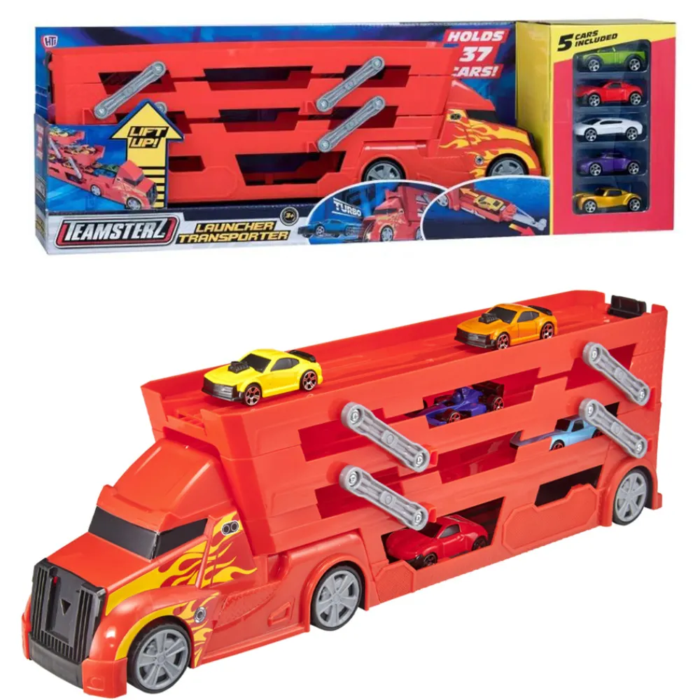 Teamsterz Lastebil, Gravemaskin Og Traktor | Lekebiler>Metro City Launcher Transporter