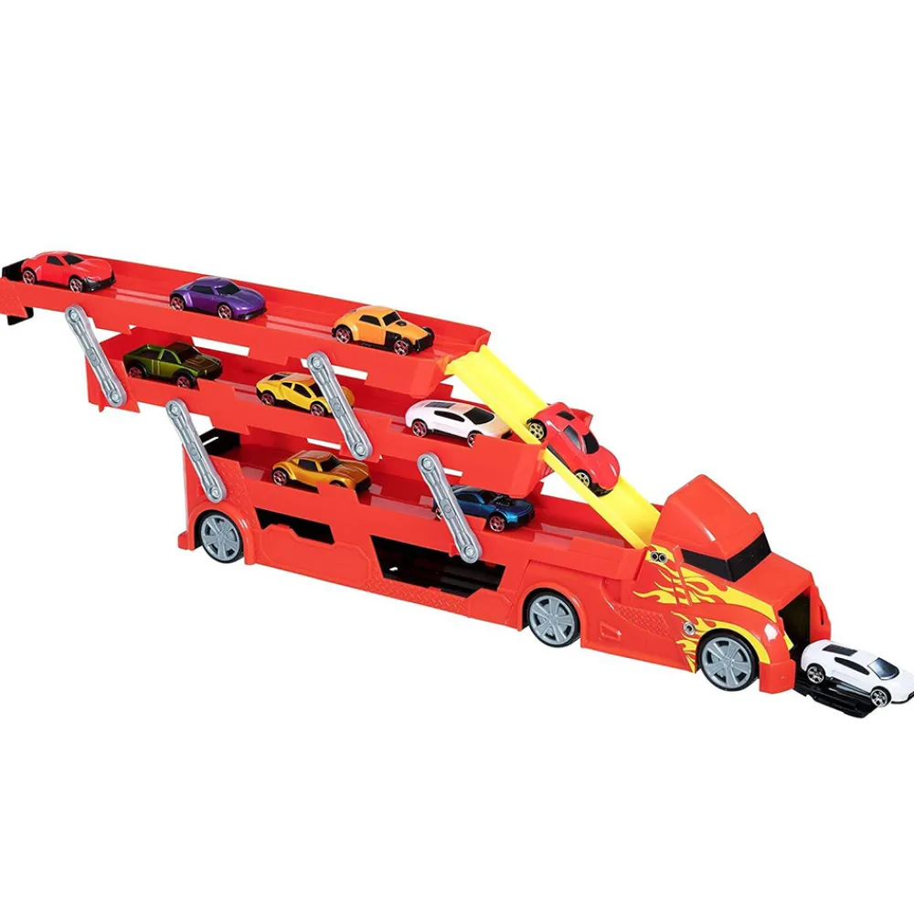 Teamsterz Lastebil, Gravemaskin Og Traktor | Lekebiler>Metro City Launcher Transporter