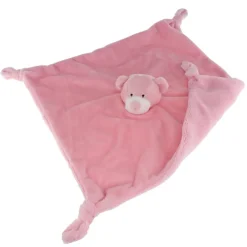 Tinka Babyplysj>Baby - Koseklut Bamse Rosa 28x28 cm