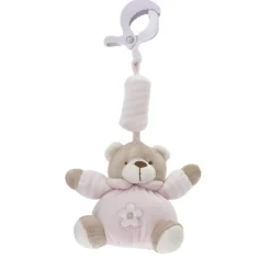 Tinka Rangler | Babyplysj>Baby - Rangle Bamse Rosa m/klype