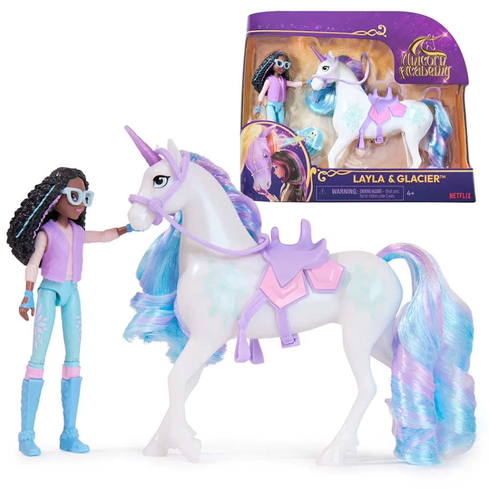 Unicorn Academy Unicorn Academy>Doll & Unicorn - Layla & Glacier