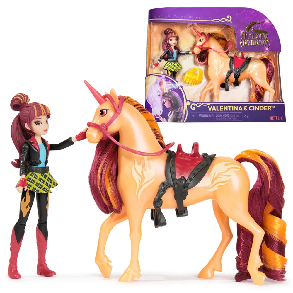 Unicorn Academy Unicorn Academy>Doll & Unicorn- Valentina & Cinder