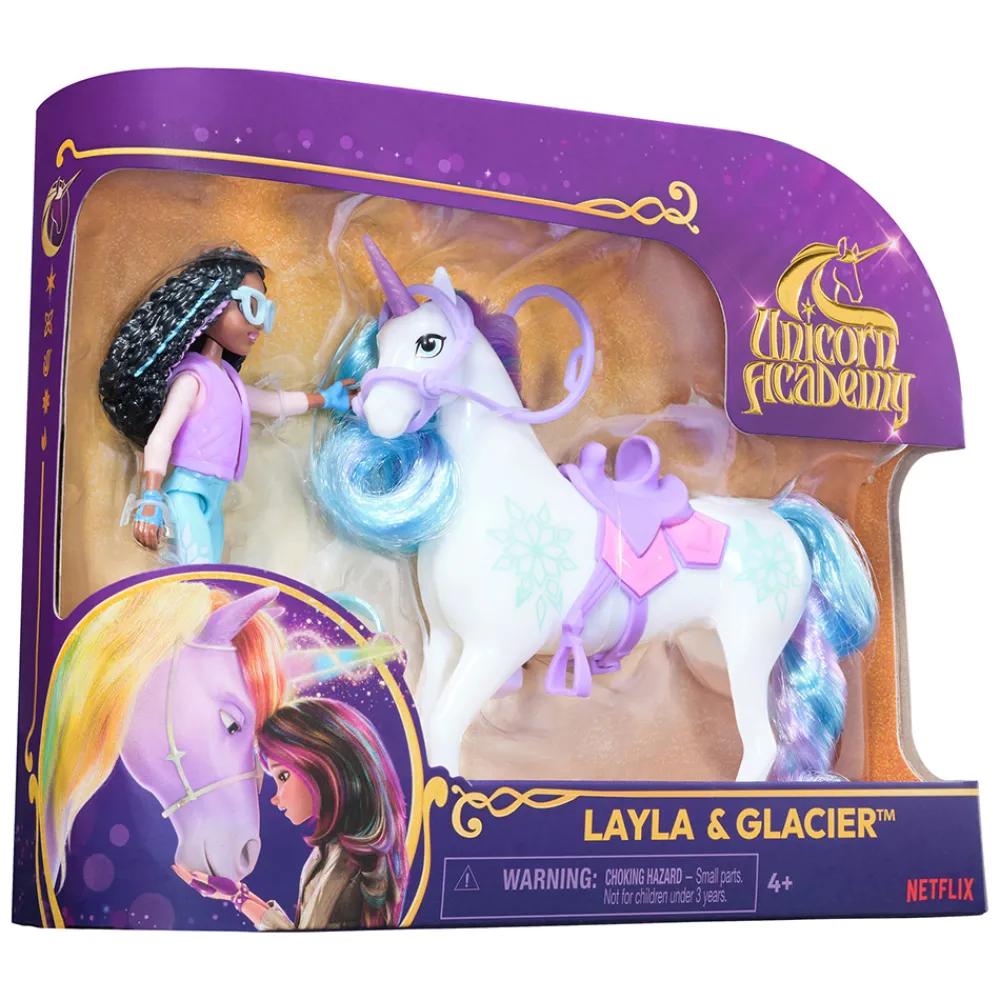 Unicorn Academy Unicorn Academy>Doll & Unicorn - Layla & Glacier